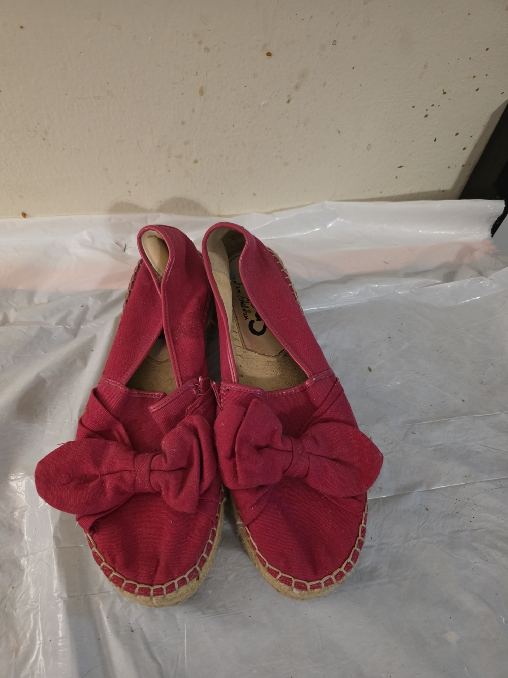 Circus by Sam Edelman Red Bow Espadrille Flats